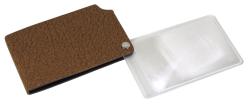 Eschenbach visoPOCKET Einschlaglupe eckig (Eschenbach, 172146, braun ,6D 2,5x) Praktische Einschlaglupe in rechteckigem Format.